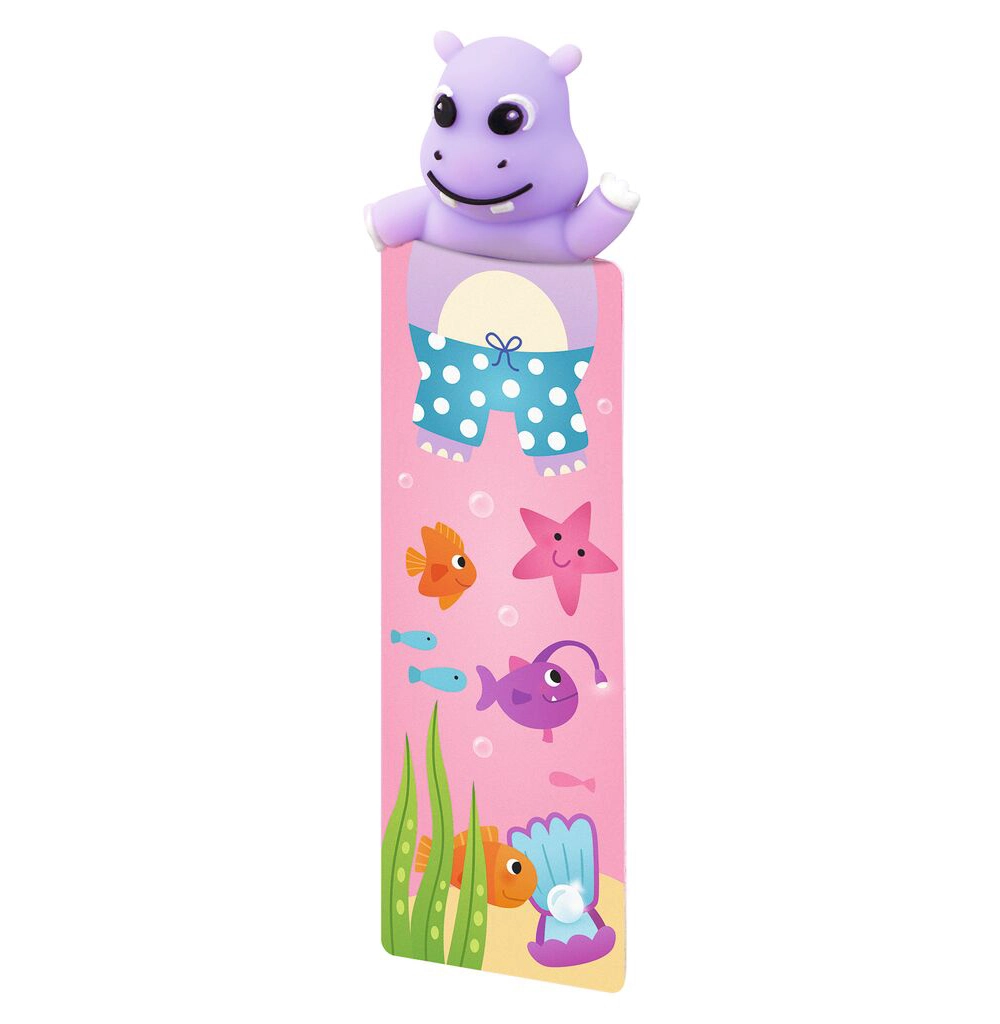 Hippo bookmark, designed for Moses Verlag
