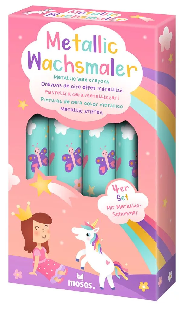 Metallic crayons, designed for Moses Verlag