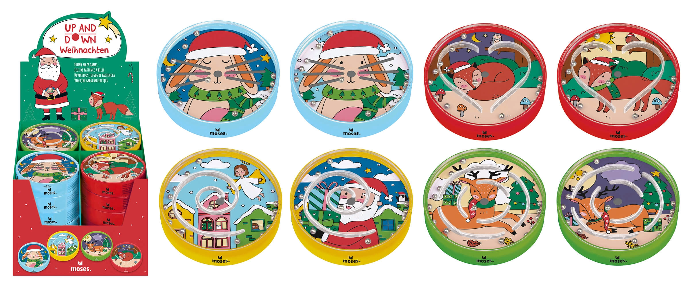 Christmas puzzle games, designed for Moses Verlag