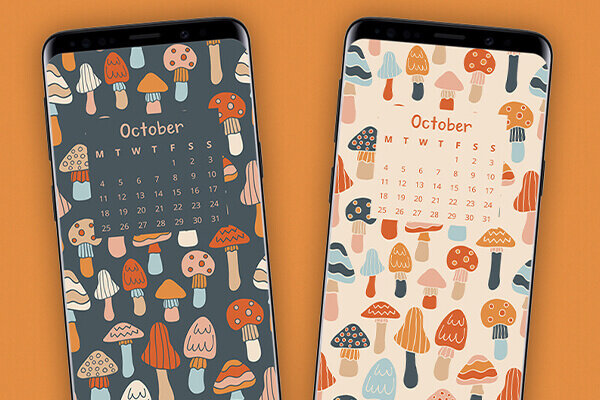 Free calendar wallpapers October 2021