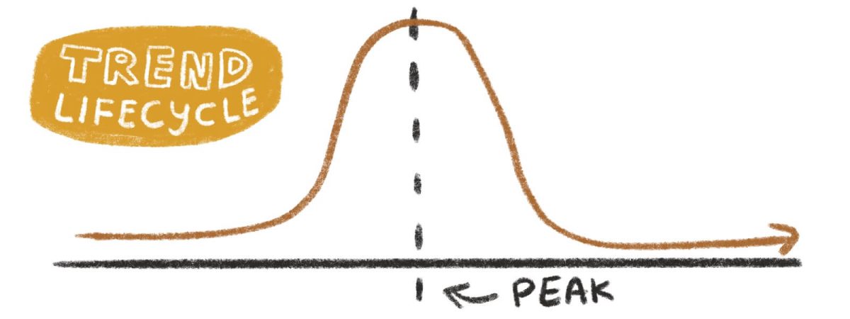 Trend lifecycle: from the innovators to the saturation point