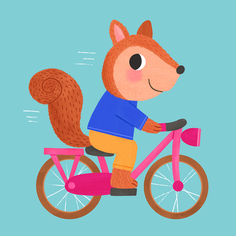 Squirrel kids illustration – Procreate process